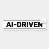 AI-Driven™ Bumper Sticker バンパーステッカー (正面)