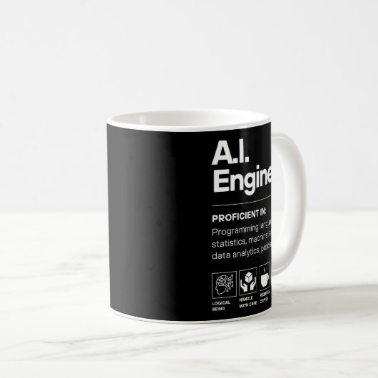Ai Engineer Funny  コーヒーマグカップ (正面右)
