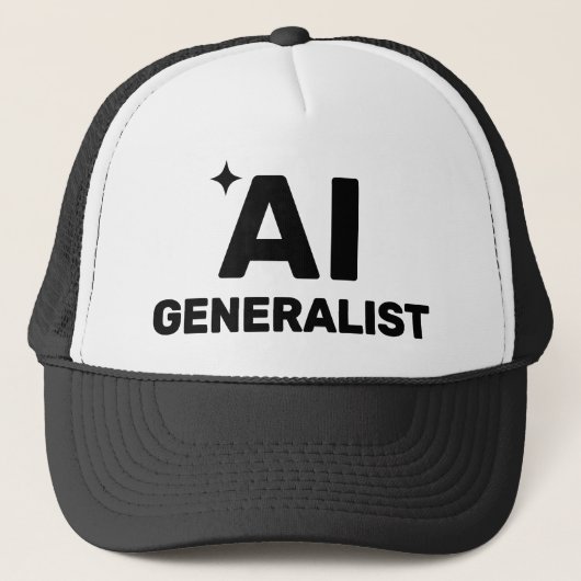 AI Generalist™ トラッカーズハット キャップ (正面)