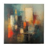 Ai generated abstract and resilient city タイル (正面)