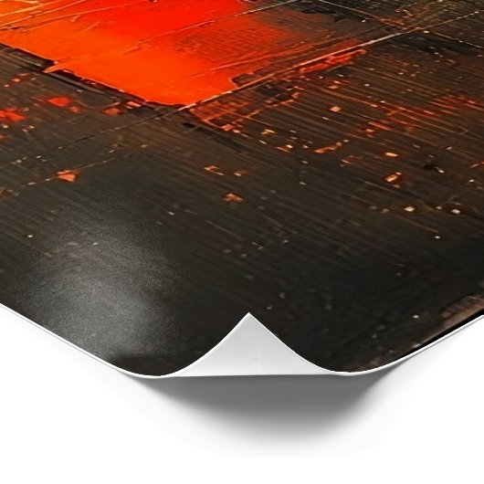 Ai generated abstract and resilient city ポスター (コーナー)