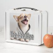AI-Generated Dog 01 "Tee hee" メタルランチボックス (インサイチュ)