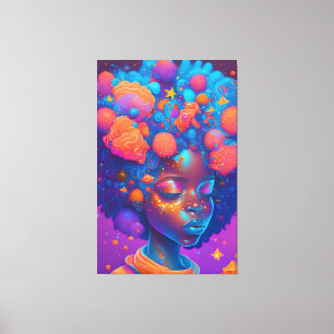 Ai Generated Girl キャンバスプリント