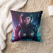 AI generated motorcycle art #2 クッション (ブランケット)