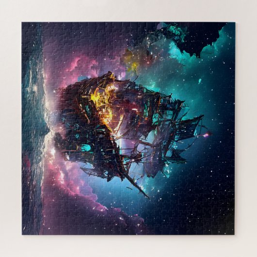 AI Generated Pirate Ship ジグソーパズル (横)