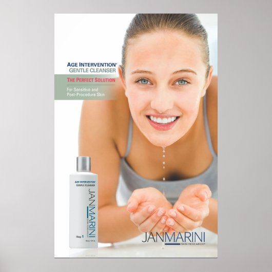 AI Gentle Cleanser 24x36インチ ポスター (正面)