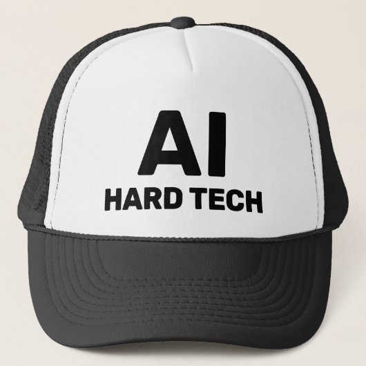 AI Hard Tech™ Trucker Hat キャップ (正面)
