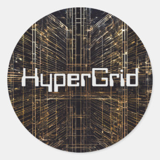 AI HyperGridインスパイアパターン ラウンドシール