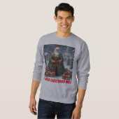 AI I Wear Christmas Well Men's Sweatshirt スウェットシャツ (正面フル)