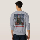 AI I Wear Christmas Well Men's Sweatshirt スウェットシャツ (裏面フル)