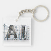 AI Industrial Letterform Architecture Art  キーホルダー (裏面)