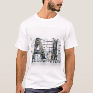 AI Industrial Letterform Architecture Art Tシャツ