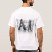 AI Industrial Letterform Architecture Art Tシャツ (裏面)
