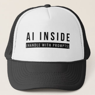 「AI Inside — プロンプトにご注意」 キャップ