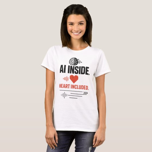 AI Inside Heart T-Shirt Tシャツ (正面フル)