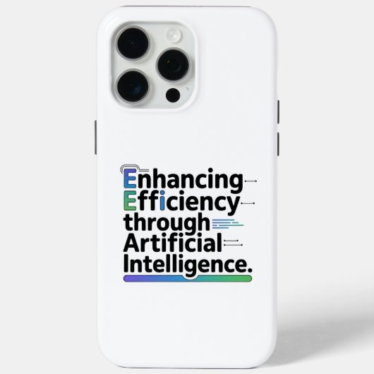 "AI Inspiration iPhone カバー | 効率性重視" (裏面)