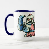AI Is Your Friend Mug for People Who Like ChatGPT マグカップ (左)