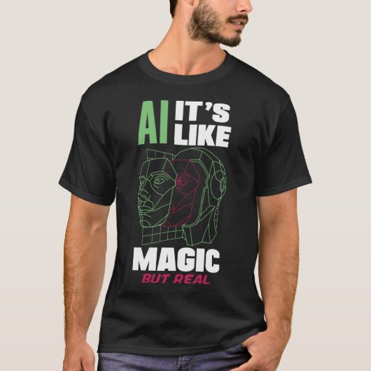 Ai Itは魔法のようにコンピュータ実在サイエンス1 Tシャツ (正面)