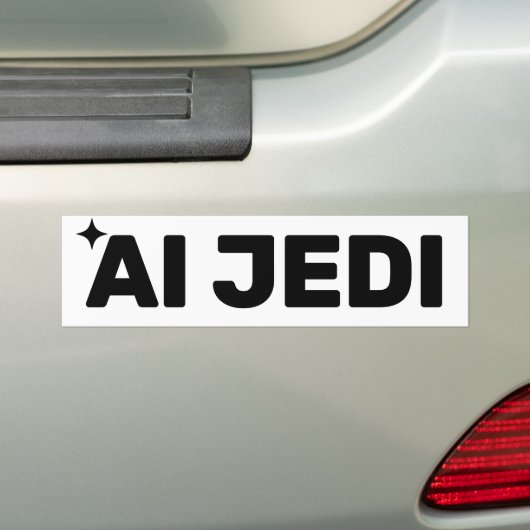 AI Jedi™ Bumper Sticker バンパーステッカー (車上)