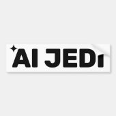 AI Jedi™ Bumper Sticker バンパーステッカー (正面)