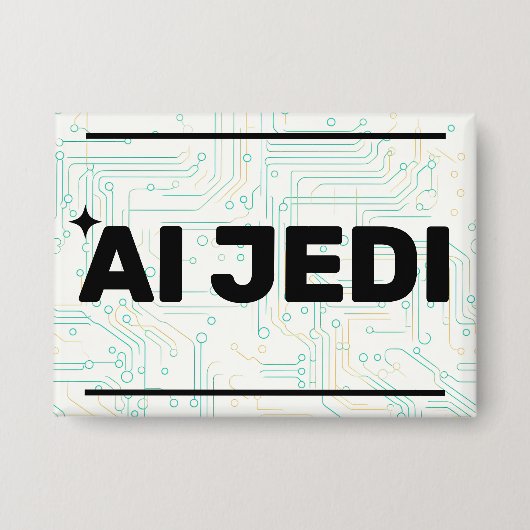 AI Jedi™ Button 缶バッジ (正面)