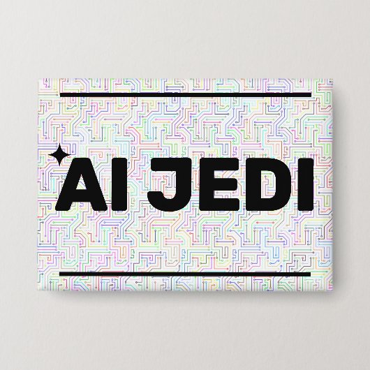 AI Jedi™ Button 缶バッジ (正面)