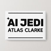 AI Jedi™ Button (Customize It!) 缶バッジ (正面)