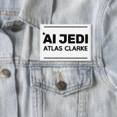 AI Jedi™ Button (Customize It!) 缶バッジ (インサイチュ)