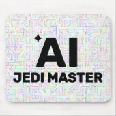 AI Jedi Master™ Mouse Pad (Customize It!) マウスパッド (正面)
