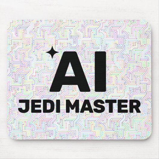 AI Jedi Master™ Mouse Pad (Customize It!) マウスパッド (正面)