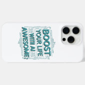AI Life Boost Case – Daily Awesome Enhancer Case-Mate iPhoneケース (裏面 (横))