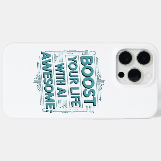 AI Life Boost Case – Daily Awesome Enhancer Case-Mate iPhoneケース (裏面 (横))