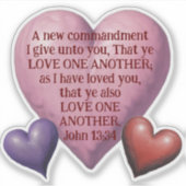 AI Love One Another Vinyl Stickerデカール シール (正面)