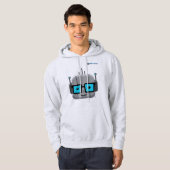 AI Nerd Hoodie: Code in Comfort with 844-AI-NERDS パーカ (正面フル)