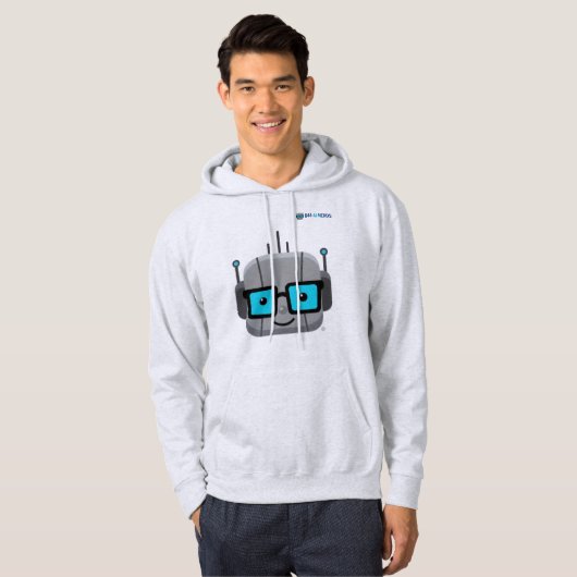 AI Nerd Hoodie: Code in Comfort with 844-AI-NERDS パーカ (正面フル)
