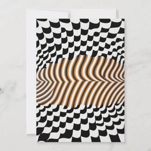 AI Optical Art – ビジュアル心地よいゾーン 招待状 (正面)