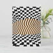 AI Optical Art – ビジュアル心地よいゾーン 招待状 (スタンド正面)