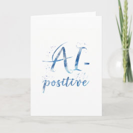 AI-Positive Text Art カード