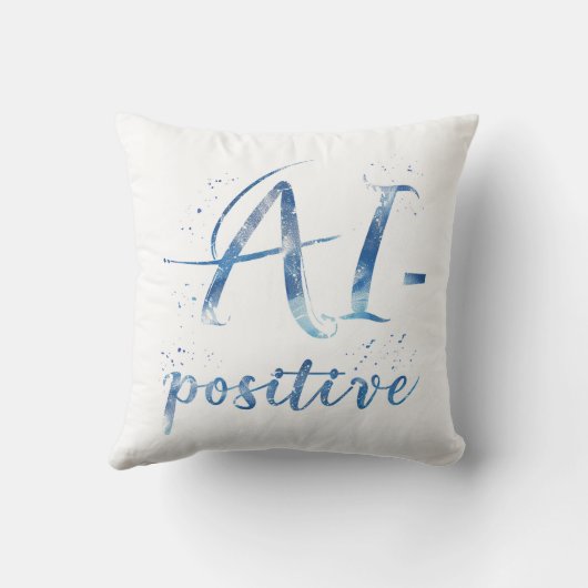 AI-Positive Text Art クッション (裏面)