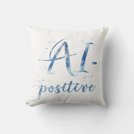 AI-Positive Text Art クッション