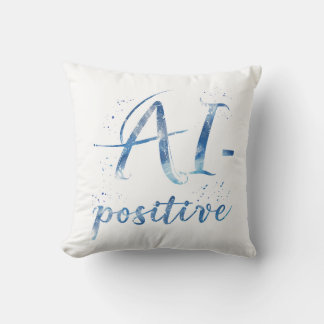 AI-Positive Text Art クッション