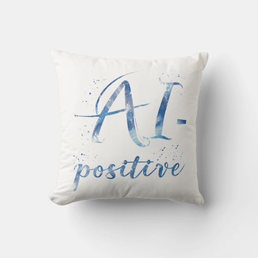 AI-Positive Text Art クッション (正面)