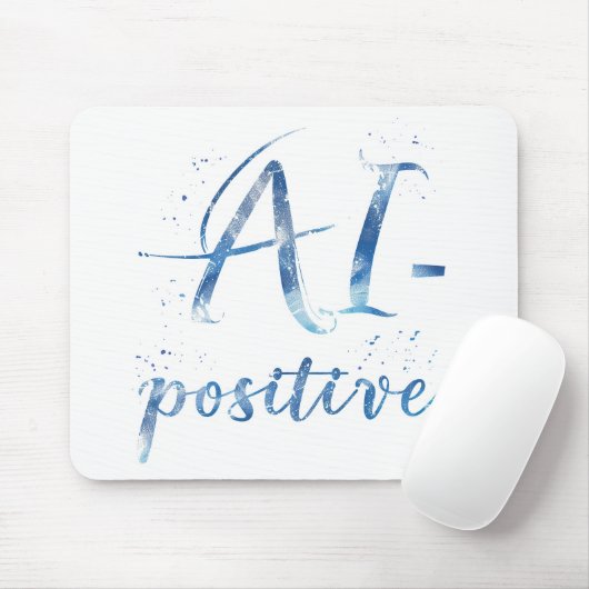 AI-Positive Text Art マウスパッド (マウス)