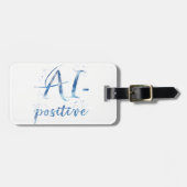 AI-Positive Text Art ラゲッジタグ (正面横)
