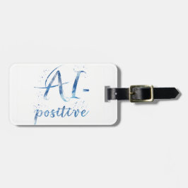 AI-Positive Text Art ラゲッジタグ