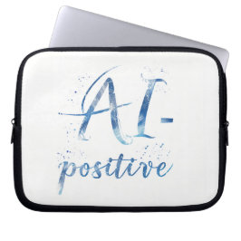 AI-Positive Text Art ラップトップスリーブ