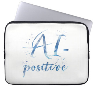 AI-Positive Text Art ラップトップスリーブ