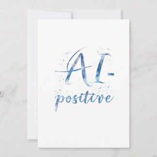 AI-Positive Text Art 招待状