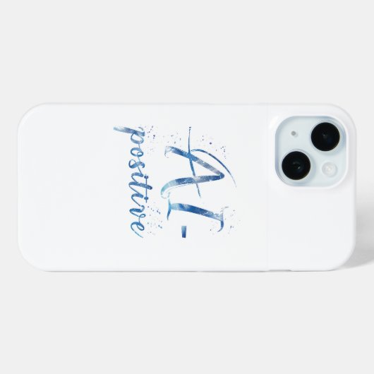 AI-Positive Text Art Case-Mate iPhoneケース (裏面 (横))