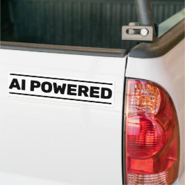 AI Powered™ Bumper Sticker バンパーステッカー